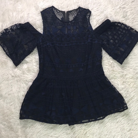Parker Lace Peplum Top - Picture 8 of 14